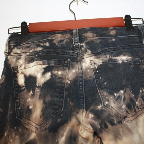 Custom Free People Reverse Tie Dye Button Fly Skinny Jeans 🌵 25 - Picture 15 of 15